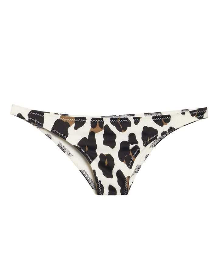 Solid & Striped Rachel Leopard Bikini Bottom Leopard S