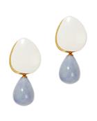 Lizzie Fortunato Cream Painted Drop Earrings Ivory 1size