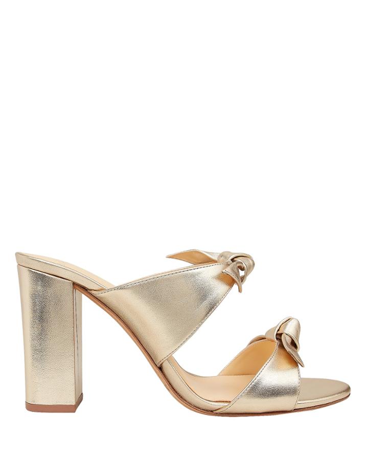 Alexandre Birman Nolita Double Bow High Sandals Gold 40