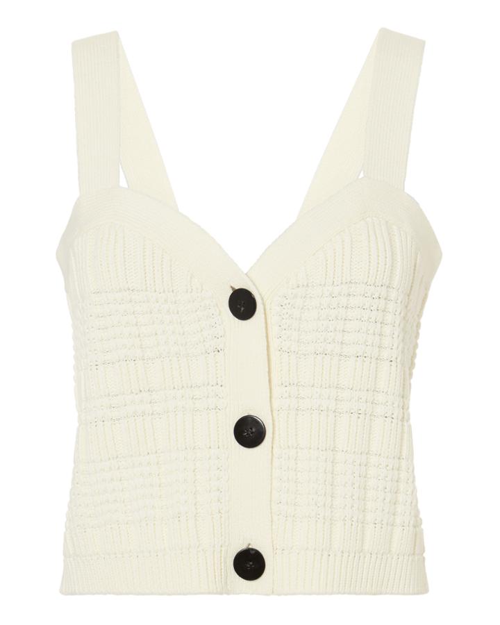 Exclusive For Intermix Intermix Cameron Cardigan Tank Ivory P