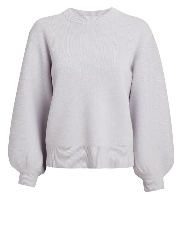 Proenza Schouler Puff Sleeve Sweater Blue Grey P