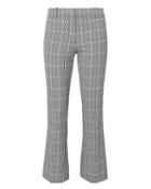 Derek Lam 10 Crosby Plaid Cropped Flare Trousers Multi Zero