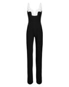 Galvan Arabesque Black And White Jumpsuit Black/white 36