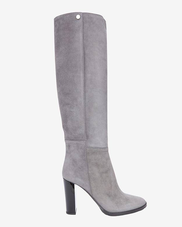 Jimmy Choo Haywood Suede Knee Boot: Grey