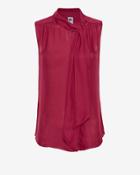 Nsf Exclusive Tie Neckline Sleeveless Blouse