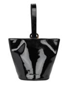 Loeffler Randall Dolly Patent Leather O-ring Top Handle Bag Black 1size