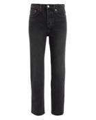 Re/done High-rise Stove Pipe Black Jeans Black 27