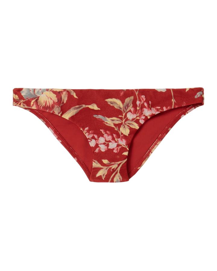 Zimmermann Corsair Skinny Bikini Bottom Print Zero