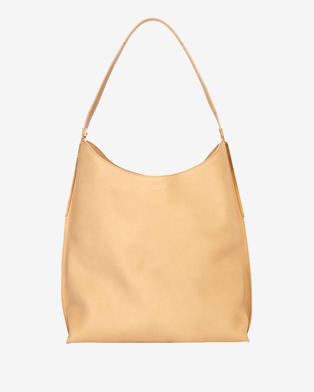 Nina Ricci Alphee Gold Tone Hardware Hobo: Khaki