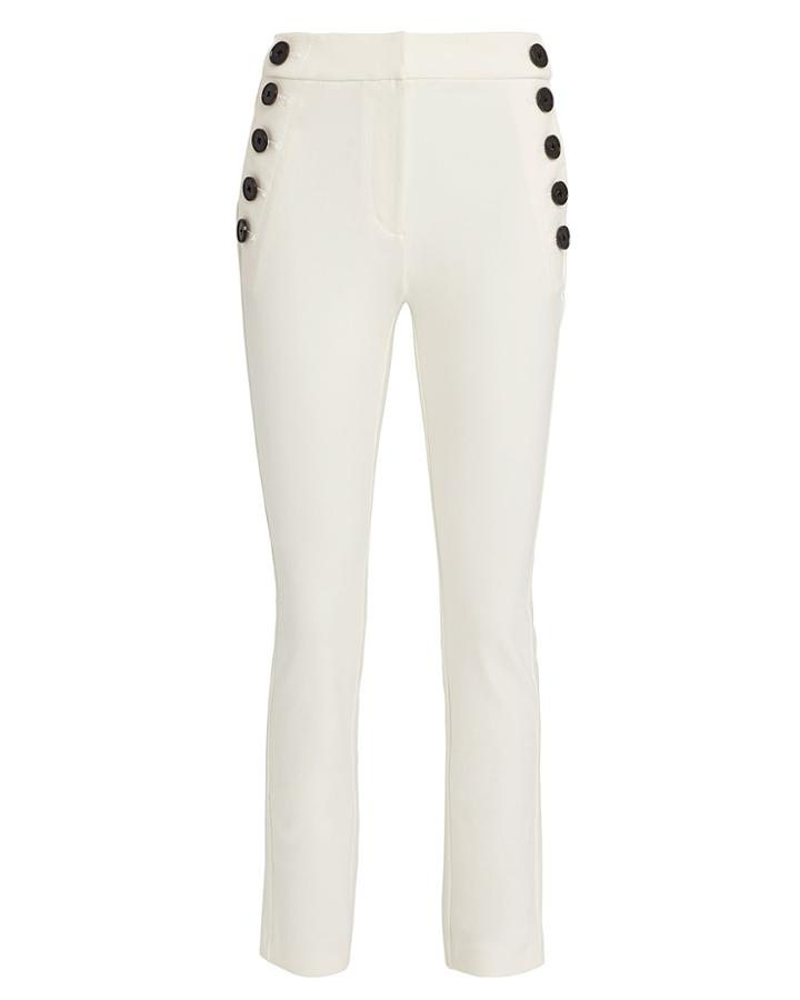 Derek Lam 10 Crosby Cropped Sailor Pants Ivory 10