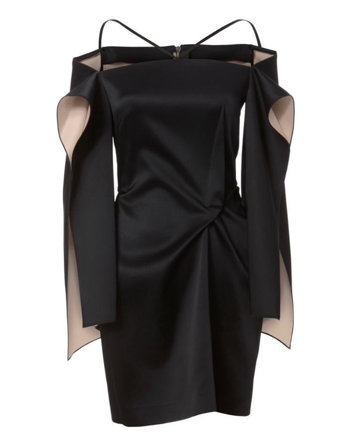 Roland Mouret Meestead Satin Mini Dress