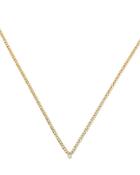 Zoe Chicco Diamond Small Curb Chain Necklace Gold 1size