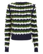 Sonia Rykiel Zip Detail Striped Pullover Multi M