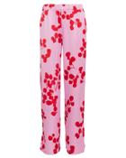 Resume Rsum Norma Floral Crepe Pants Pink/red 36