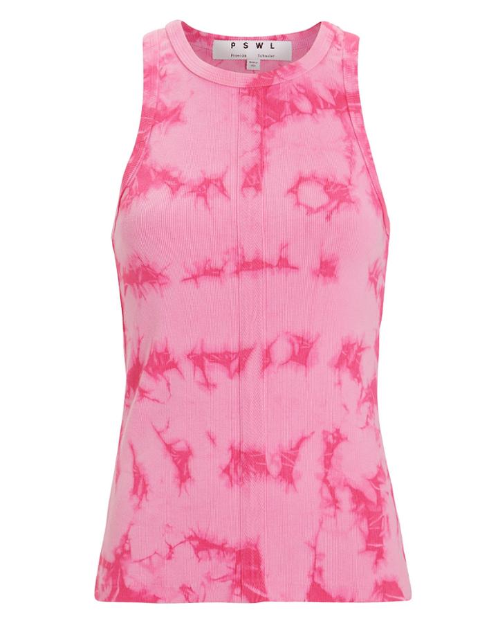 Proenza Schouler Pswl Tie-dye Tank Top Pink P
