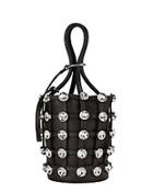 Alexander Wang Roxy Crystal Cage Mini Bucket Bag