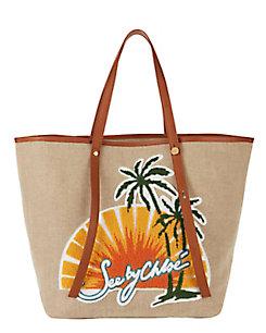 See By Chlo Sunset Logo Canvas Tote Bag