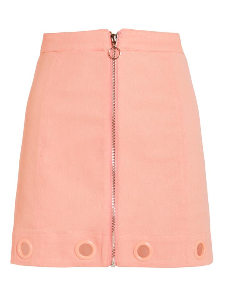 For Love & Lemons Crme Puff Mini Skirt Pink P