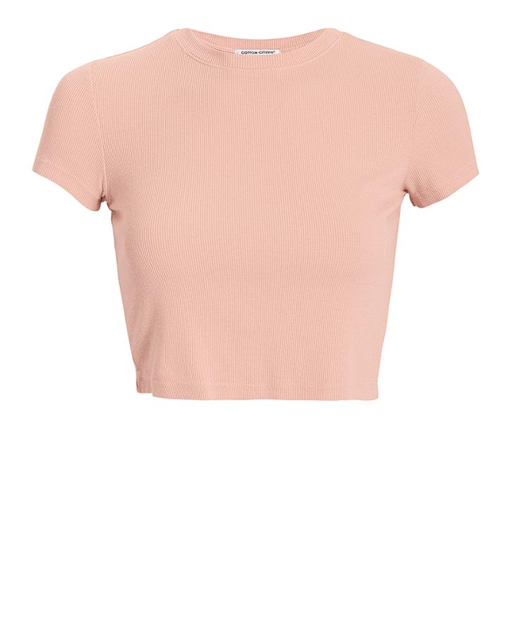 Cotton Citizen Venice Blush Crop Tee Pink P