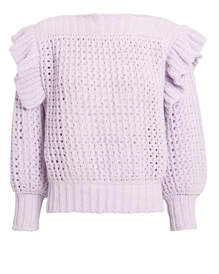 Philosophy Di L.serafini Philosophy Di Lorenzo Serafini Ruffle Lavender Sweater Lavender 40