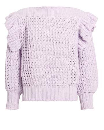 Philosophy Di L.serafini Philosophy Di Lorenzo Serafini Ruffle Lavender Sweater Lavender 40