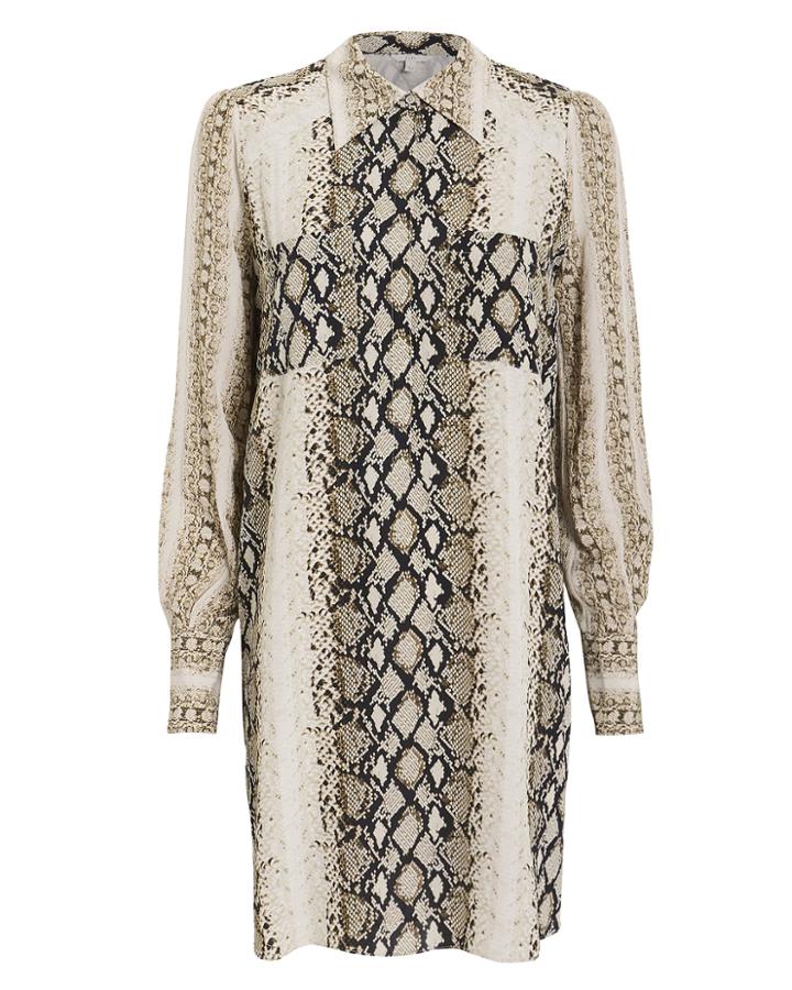 Joie Talma Snakeskin Tunic Brown/snakeskin M