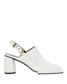 Reike Nen White Platform Mules White 37