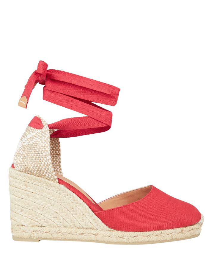 Castaner Castaer Carina 80 Wedge Espadrilles Red/jute 36