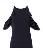 Jonathan Simkhai Embellished Cold Shoulder Top