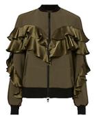 Cinq  Sept Leia Ruffle Bomber Jacket