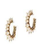 Erickson Beamon My One And Only Pearl Hoop Earrings