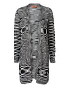 Missoni Space-dyed Balloon Sleeve Cardigan Black/white 36