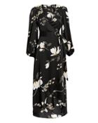 Shona Joy Rylant Wrap Dress Black/floral 8