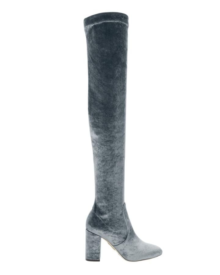 Aquazzura Over-the-knee Velvet Boots