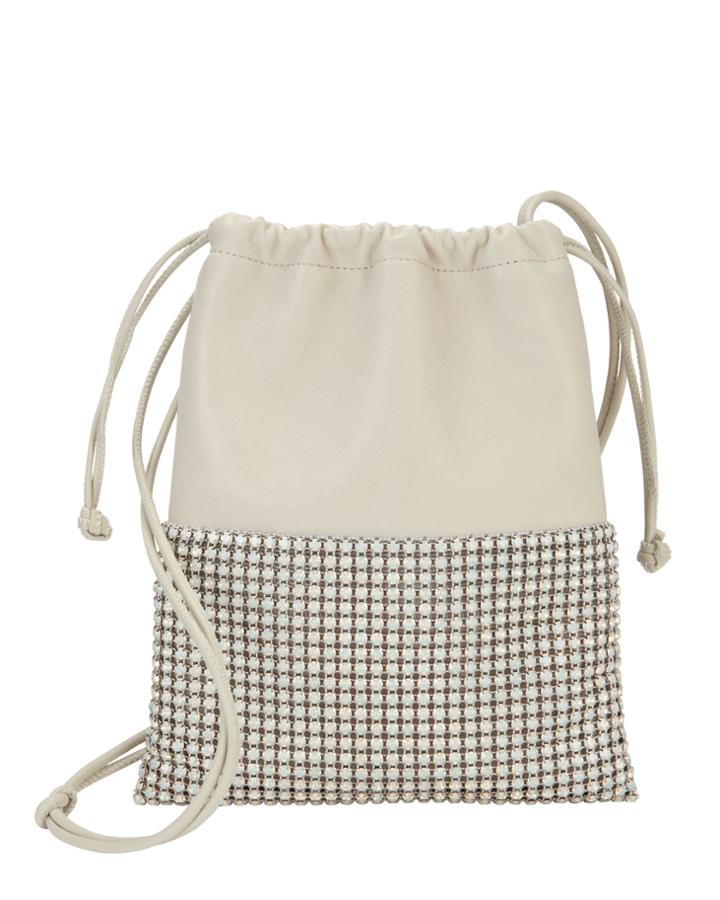 Alexander Wang Ryan Mini Rhinestone Dust Bag White 1size