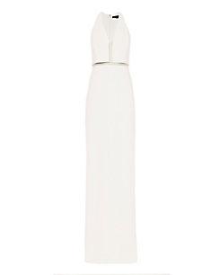 Alexander Wang White V-neck Fishing Line Gown