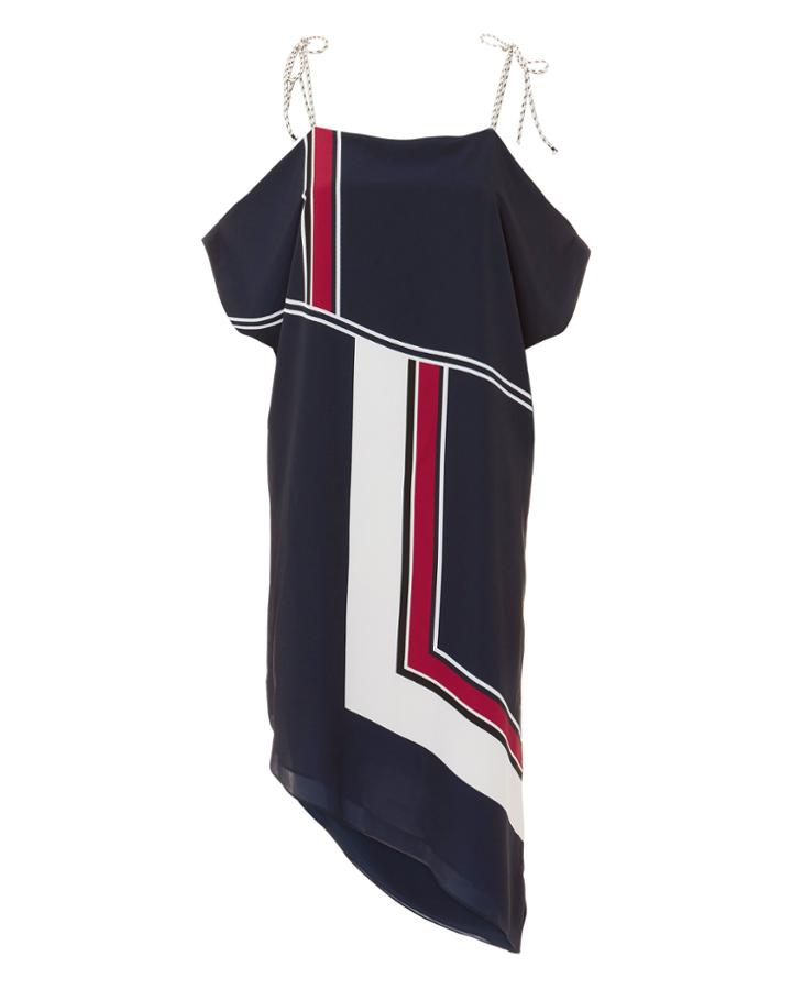 Joie Edyte Colorblock Dress Navy P