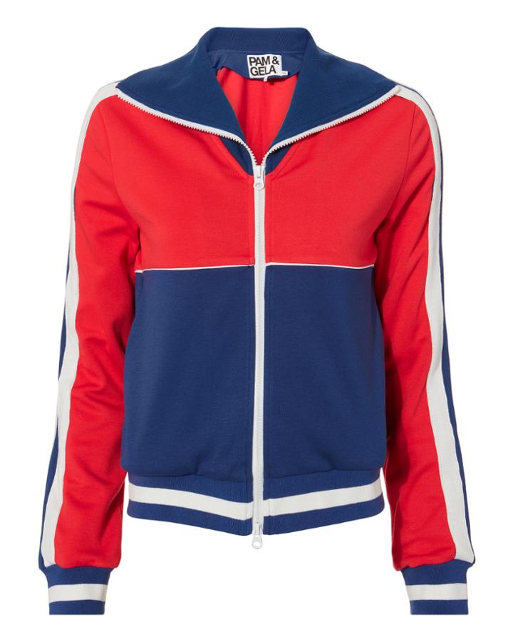 Pam And Gela Pam & Gela Colorblocked Slim Track Jacket Blue-med P