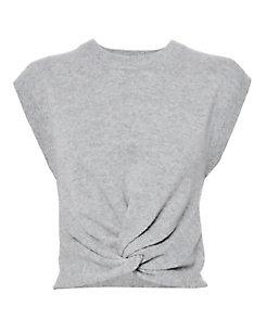 T By Alexander Wang Twist Front Crop Sweater