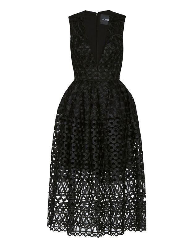 Nicholas Midi Ball Lace Dress