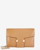 Valentino Small Flap Shoulderbag: Brown
