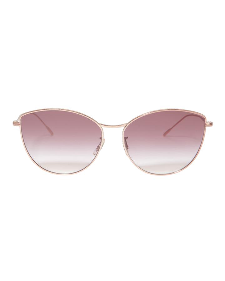 Oliver Peoples Rayette Rounded Cat Eye Sunglasses Rose 1size