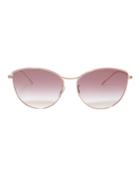 Oliver Peoples Rayette Rounded Cat Eye Sunglasses Rose 1size