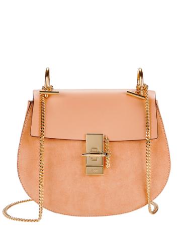 Chloã© Drew Suede And Leather Shoulder Bag