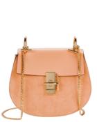 Chloã© Drew Suede And Leather Shoulder Bag