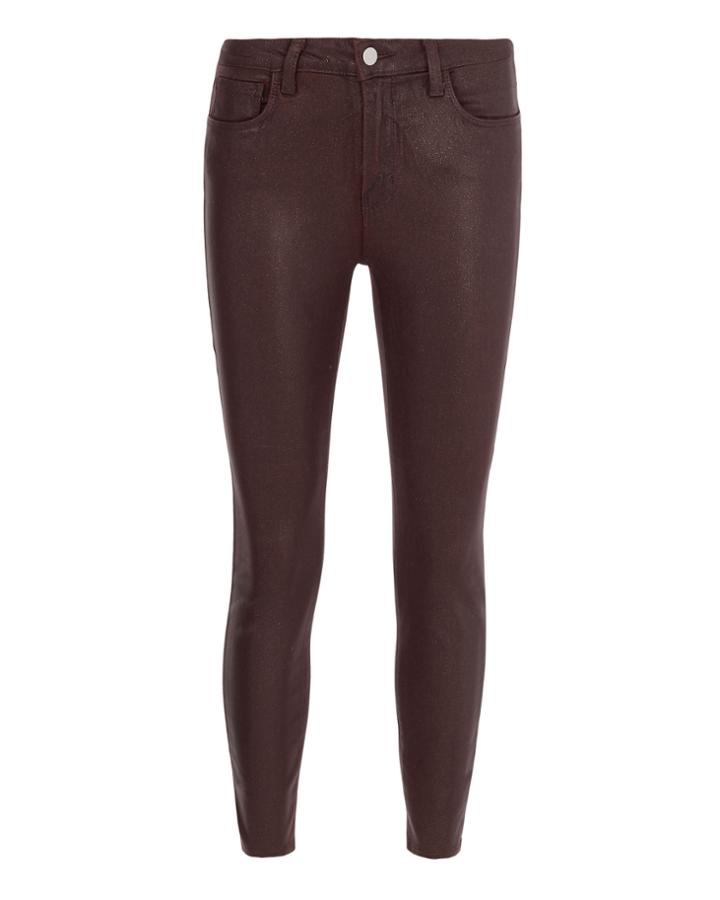 L'agence Margot Glitter-coated Jeans Red-drk 25