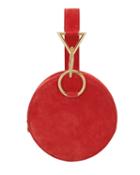 Tara Zadeh Azar Red Suede Clutch Red 1size