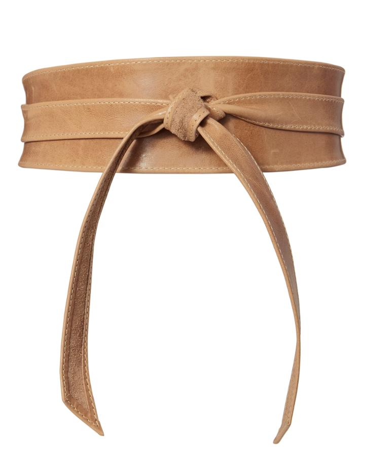 Brave Nude Leather Waist Belt Blush/nude 1size