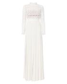 Intermix &quot;self-portrait High Slit Lace Gown&quot;