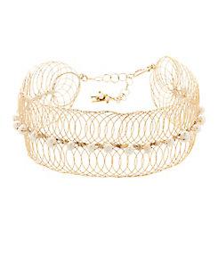 Rosantica Big Bang Pearl Caged Choker